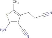 2-Amino-4-(2-cyanoethyl)-5-methylthiophene-3-carbonitrile