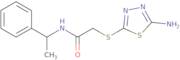 2-[(5-Amino-1,3,4-thiadiazol-2-yl)thio]-N-(1-phenylethyl)acetamide