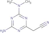 [4-Amino-6-(dimethylamino)-1,3,5-triazin-2-yl]acetonitrile