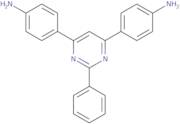 {4-[6-(4-Aminophenyl)-2-phenylpyrimidin-4-yl]phenyl}amine