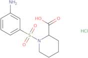 1-[(3-Aminophenyl)sulfonyl]piperidine-2-carboxylic acid hydrochloride