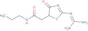 2-(2-{[Amino(imino)methyl]amino}-4-oxo-4,5-dihydro-1,3-thiazol-5-yl)-N-propylacetamide