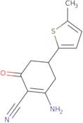 2-Amino-4-(5-methyl-2-thienyl)-6-oxocyclohex-1-ene-1-carbonitrile