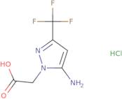 [5-Amino-3-(trifluoromethyl)-1H-pyrazol-1-yl]acetic acid hydrochloride