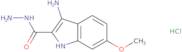 3-Amino-6-methoxy-1H-indole-2-carbohydrazide hydrochloride