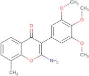 2-Amino-8-methyl-3-(3,4,5-trimethoxyphenyl)-4H-chromen-4-one