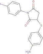 3-[(4-Aminophenyl)thio]-1-(4-iodophenyl)pyrrolidine-2,5-dione