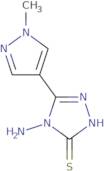 4-Amino-5-(1-methyl-1H-pyrazol-4-yl)-4H-1,2,4-triazole-3-thiol