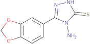 4-Amino-5-(1,3-benzodioxol-5-yl)-4H-1,2,4-triazole-3-thiol