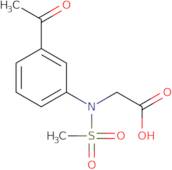 N-(3-Acetylphenyl)-N-(methylsulfonyl)glycine