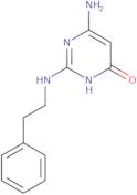 6-Amino-2-[(2-phenylethyl)amino]pyrimidin-4(3H)-one