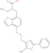 (S)-2-Methoxy-3-[4-[2-(5-methyl-2-phenyloxazol-4-yl)ethoxy]benzo[b]thiophen-7-yl]propionic acid