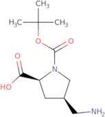 (2S,4R)-4-(Aminomethyl)-1-(tert-butoxycarbonyl)pyrrolidine-2-carboxylicacid