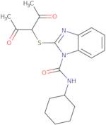 2-[(1-Acetyl-2-oxopropyl)thio]-N-cyclohexyl-1H-benzimidazole-1-carboxamide