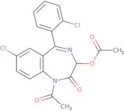 1-Acetyl-3-(acetyloxy)-7-chloro-5-(2-chlorophenyl)-1,3-dihydro-2H-1,4-benzodiazepin-2-one