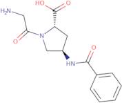 (2S,4R)-1-(2-Aminoacetyl)-4-benzamidopyrrolidine-2-carboxylicacid