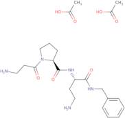 (2S)-β-Alanyl-L-prolyl-2,4-diamino-N-(phenylmethyl)butanamideacetate