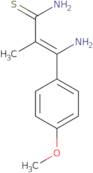 (E)-3-Amino-3-(4-methoxyphenyl)-2-methylprop-2-enethioamide