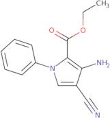 3-Amino-4-cyano-1-phenyl-1H-pyrrole-2-carboxylic acidethylester