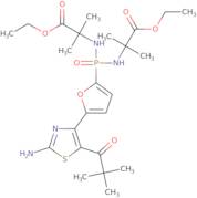 Alanine,n,N'-[[5-[2-amino-5-(2,2-dimethyl-1-oxopropyl)-4-thiazolyl]-2-furanyl]phosphinylidene]bis[…