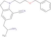 (R)-5-(2-Aminopropyl)-1-(3-benzyloxypropyl)indoline-7-carbonitrile