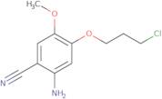 2-Amino-4-(3-chloropropoxy)-5-methoxybenzonitrile