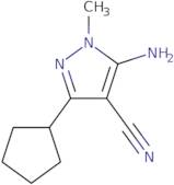 5-Amino-3-cyclopentyl-1-methyl-1H-pyrazole-4-carbonitrile