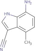 7-Amino-4-methyl-1H-indole-3-carbonitrile