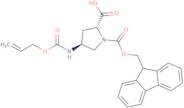 (2R,4S)-4-Alloc-amino-1-Fmoc-pyrrolidine-2-carboxylic acid