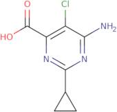 6-AMino-5-chloro-2-cyclopropyl-pyriMidine-4-carboxylic acid