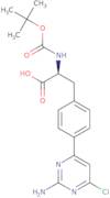 (S)-3-[4-(2-Amino-6-chloropyrimidin-4-yl)phenyl]-2-[(tert-butoxycarbonyl)amino]propionic acid