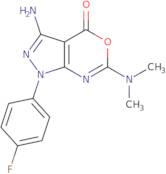 3-Amino-6-(dimethylamino)-1-(4-fluorophenyl)pyrazolo[3,4-d][1,3]oxazin-4(1H)-one