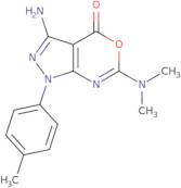 3-Amino-6-(dimethylamino)-1-(4-methylphenyl)pyrazolo[3,4-d][1,3]oxazin-4(1H)-one