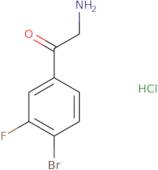 2-Amino-1-(4-bromo-3-fluorophenyl)ethanone hydrochloride