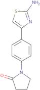 1-[4-(2-Amino-1,3-thiazol-4-yl)phenyl]pyrrolidin-2-one