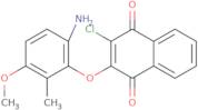 2- (6- Amino- 3- methoxy- 2- methylphenoxy) - 3- chloro-1, 4- naphthalenedione