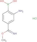 2-Amino-4-(imino(methoxy)methyl)phenylboronic acid, HCl