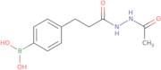 4-(3-(2-Acetylhydrazinyl)-3-oxopropyl)phenylboronic acid