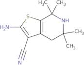 2-Amino-5,5,7,7-tetramethyl-4,5,6,7-tetrahydrothieno[2,3-c]pyridine-3-carbonitrile