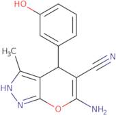 6-Amino-4-(3-hydroxyphenyl)-3-methyl-4H-pyrano[3,2-d]pyrazole-5-carbonitrile
