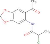 N-(6-acetylbenzo[d]1,3-dioxolan-5-yl)-2-chloropropanamide