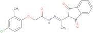 2-(4-Chloro-2-methylphenoxy)acetic acid 2-[1-(2,3-dihydro-1,3-dioxo-1H-inden-2-yl)ethylidene]hydra…