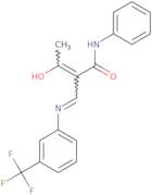 2-acetyl-N-phenyl-3-((3-(trifluoromethyl)phenyl)amino)prop-2-enamide