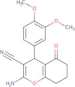2-amino-4-(3,4-dimethoxyphenyl)-5-oxo-4,6,7,8-tetrahydro2H-chromene-3-carbonitrile