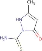 1-(Aminothioxomethyl)-3-methyl-3-pyrazolin-5-one