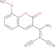 (Amino(8-methoxy-2-oxo(2H-chromen-3-yl))methylene)methane-1,1-dicarbonitrile