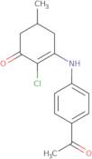 3-((4-Acetylphenyl)amino)-2-chloro-5-methylcyclohex-2-en-1-one