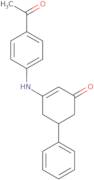 3-((4-Acetylphenyl)amino)-5-phenylcyclohex-2-en-1-one