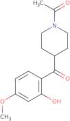 4-(N-Acetyl)piperidinyl 2-(5-methoxy)phenol ketone