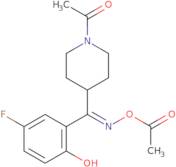 (E)-1-Acetyl-N-(acetyloxy)-a-(5-fluoro-2-hydroxyphenyl)-4-piperidinemethanimine